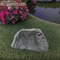 Decorative Outdoor Weather-Resistant Artistic Artificial Faux Stone Rock, Garden Patio Granite Grey Fiberglass Stone